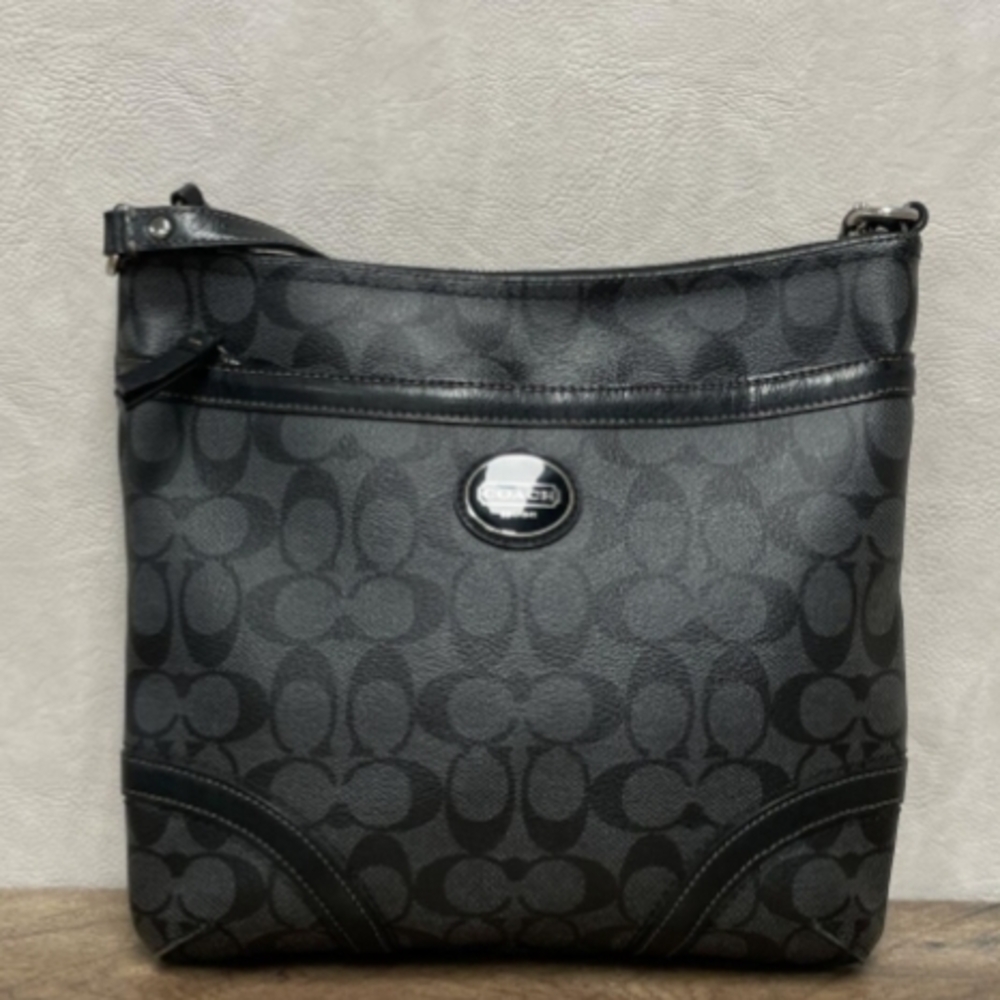 Coach Black and Gray Crossbody Bag